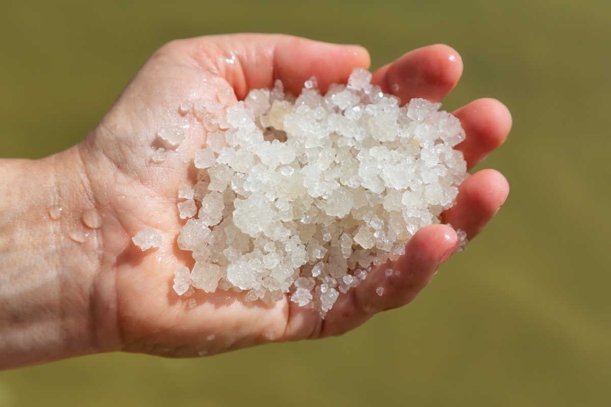 Las bolas de hielo se han recogido a manos llenas
